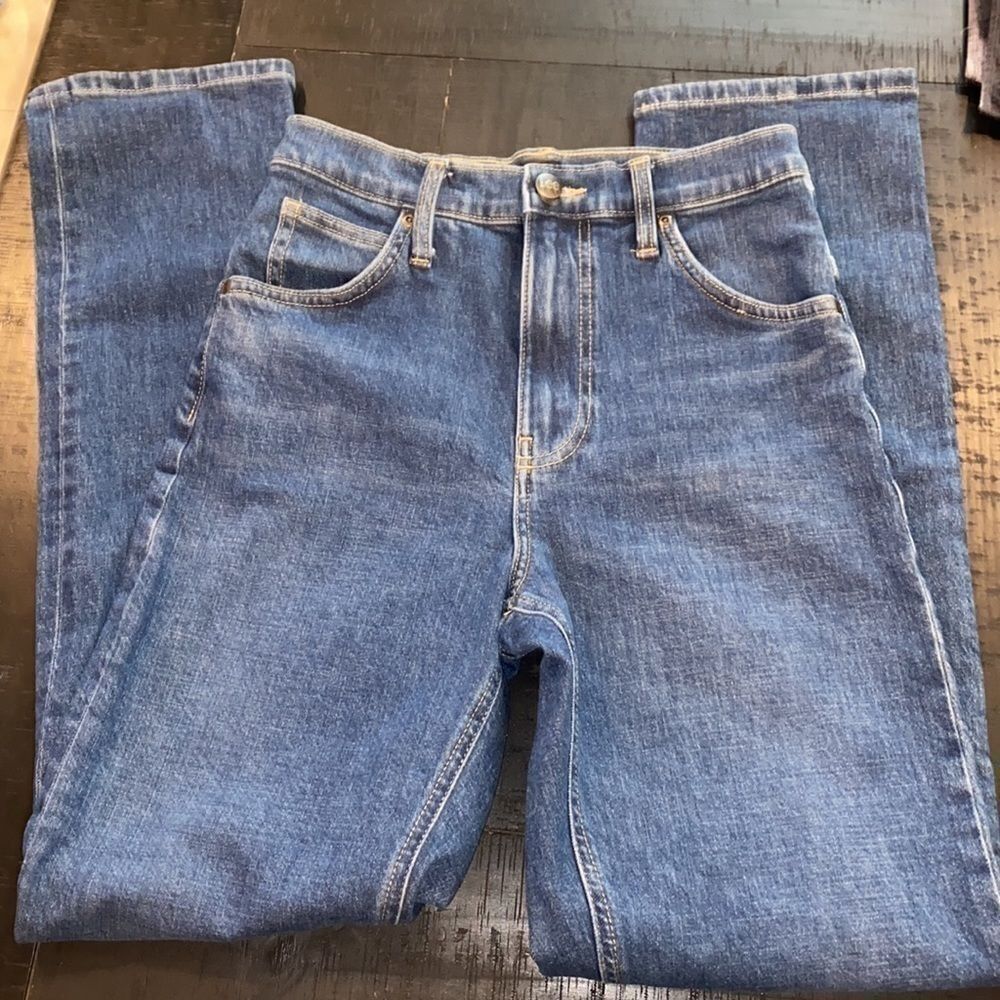 Lee High Rise Classic Straight Western Rodeo Jeans 26